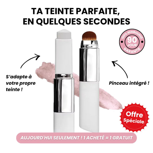 Fond de teint 2-en-1 avec pinceau intégré