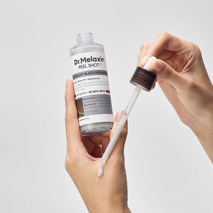 Pack Duo Dr. Melaxin Peel Shot – Ampoule Exfoliante au Riz Blanc et Riz complet