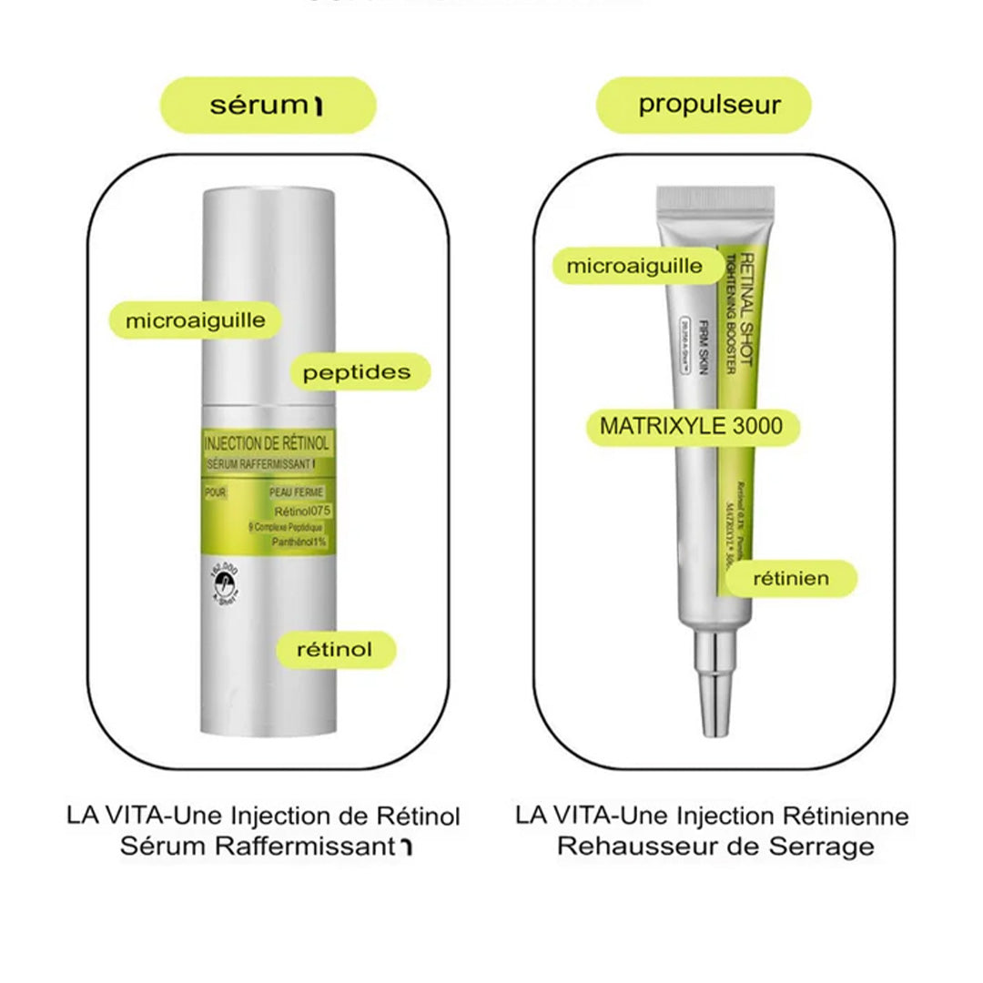 PACK Retinol & Retinal Shot – Cure Anti-Âge & Peau Lisse