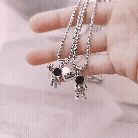 2 Colliers Pour Couple - Astronaute & Cœur Magnétique