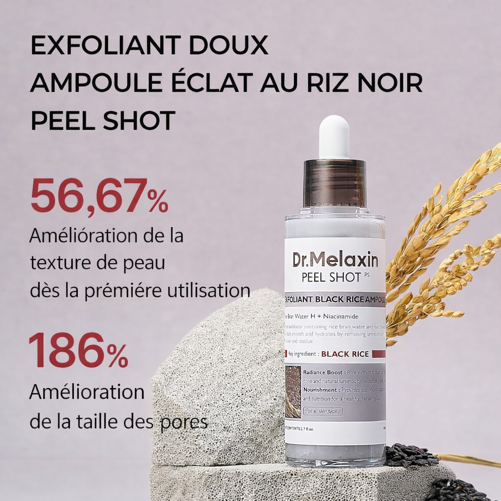 DR MELAXIN Peel Shot Exfoliating Black Rice Ampoule