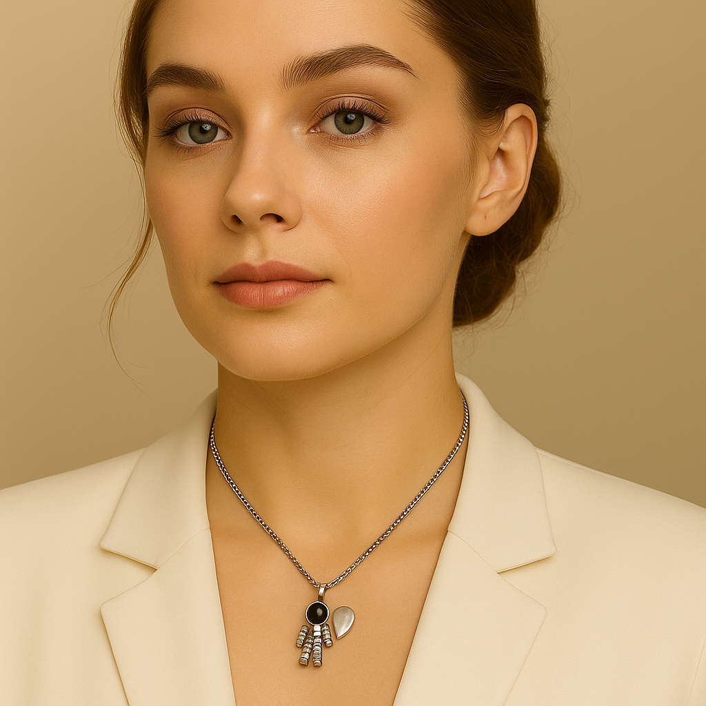 2 Colliers Pour Couple - Astronaute & Cœur Magnétique