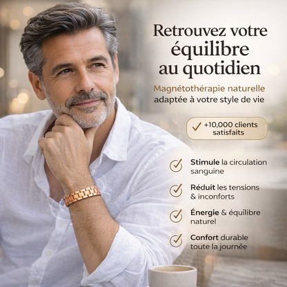 Bracelet Cuivre Magnétique 6 Aimants – Bien-être & Énergie Toute la Journée