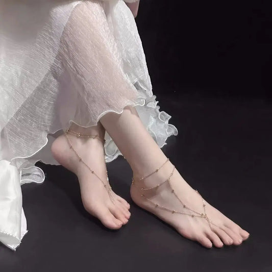 Chaîne de Pied Élégance Dorée