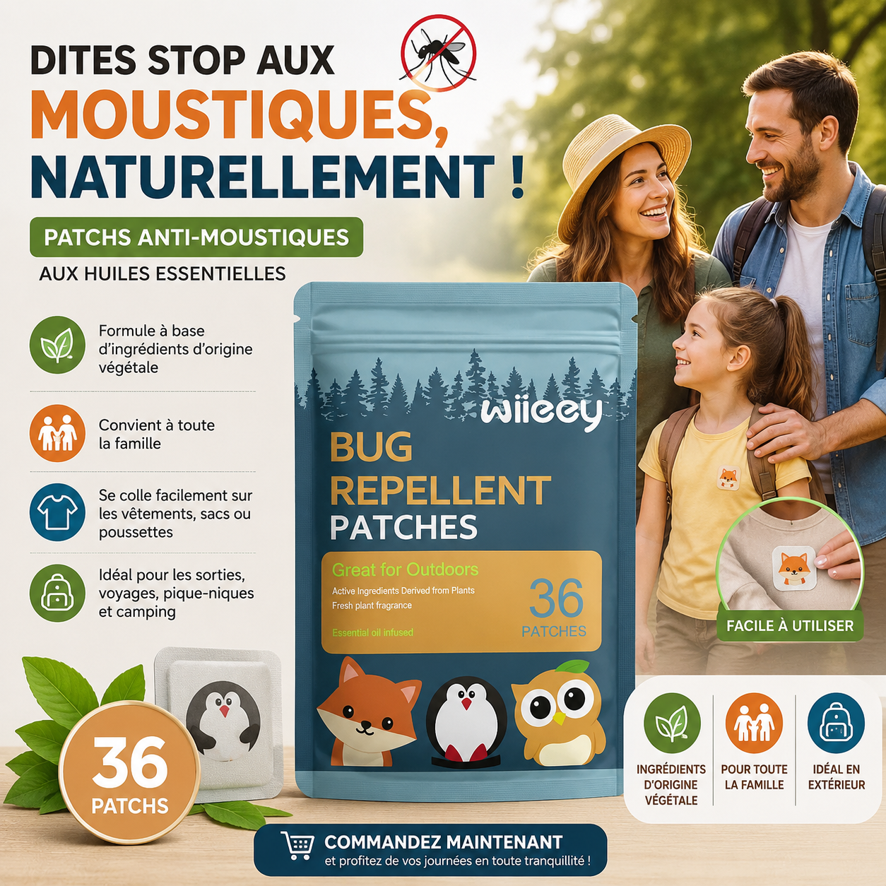 patches anti moustiques naturel