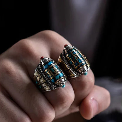 Bague Dragon Rotative