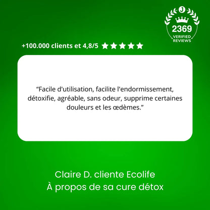 Ecolife® Patchs détox pieds - 20 pieces par boîte - EFY STORE