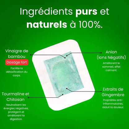 Ecolife® Patchs détox pieds - 20 pieces par boîte - EFY STORE