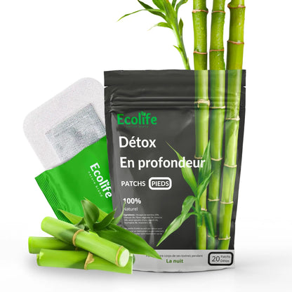 Ecolife® Patchs détox pieds - 20 pieces par boîte - EFY STORE