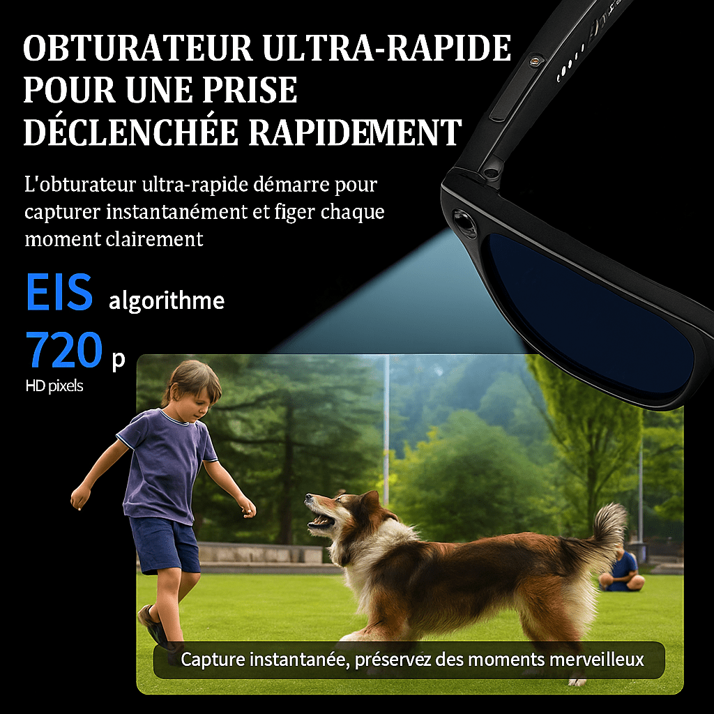 NeoView Lunettes avec Caméra Intégrée photos videos, Musique & Traduction - EFY STORE