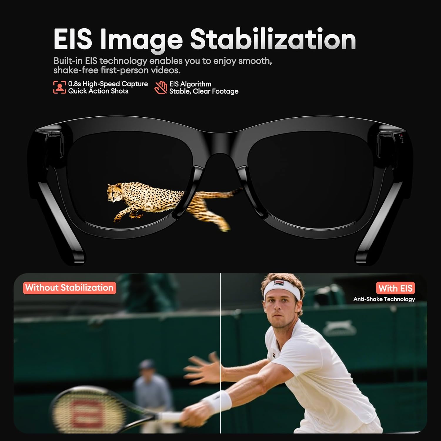 NeoView Lunettes avec Caméra Intégrée photos videos, Musique & Traduction - EFY STORE