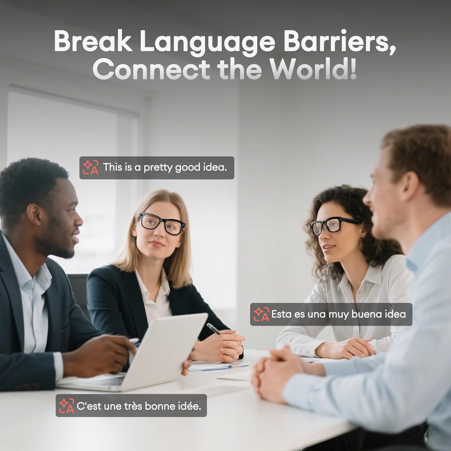 NeoView Lunettes avec Caméra Intégrée photos videos, Musique & Traduction - EFY STORE